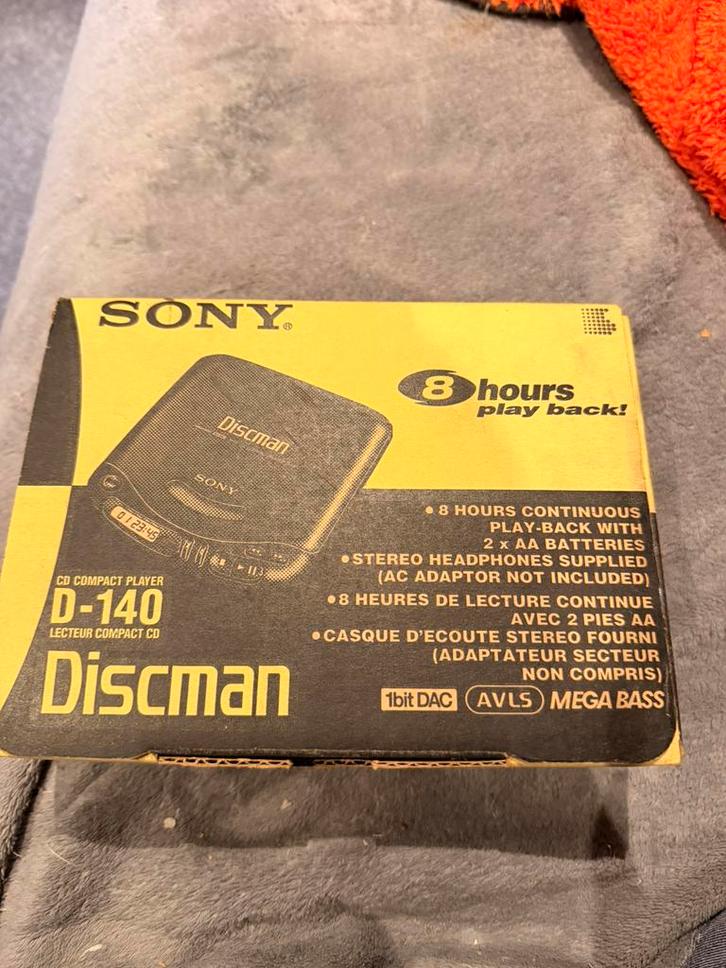Sony discman, TV, Hi-fi & Vidéo, Walkman, Discman & Lecteurs de MiniDisc, Discman, Enlèvement ou Envoi