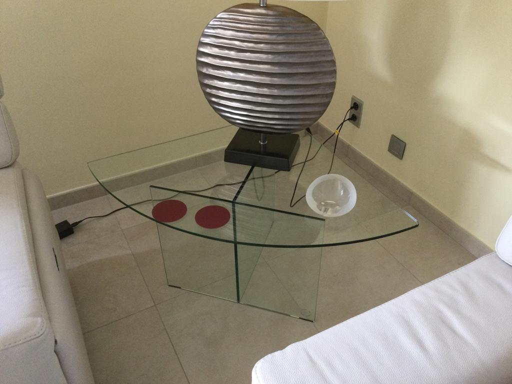Table de coin en verre, Enlèvement, Comme neuf