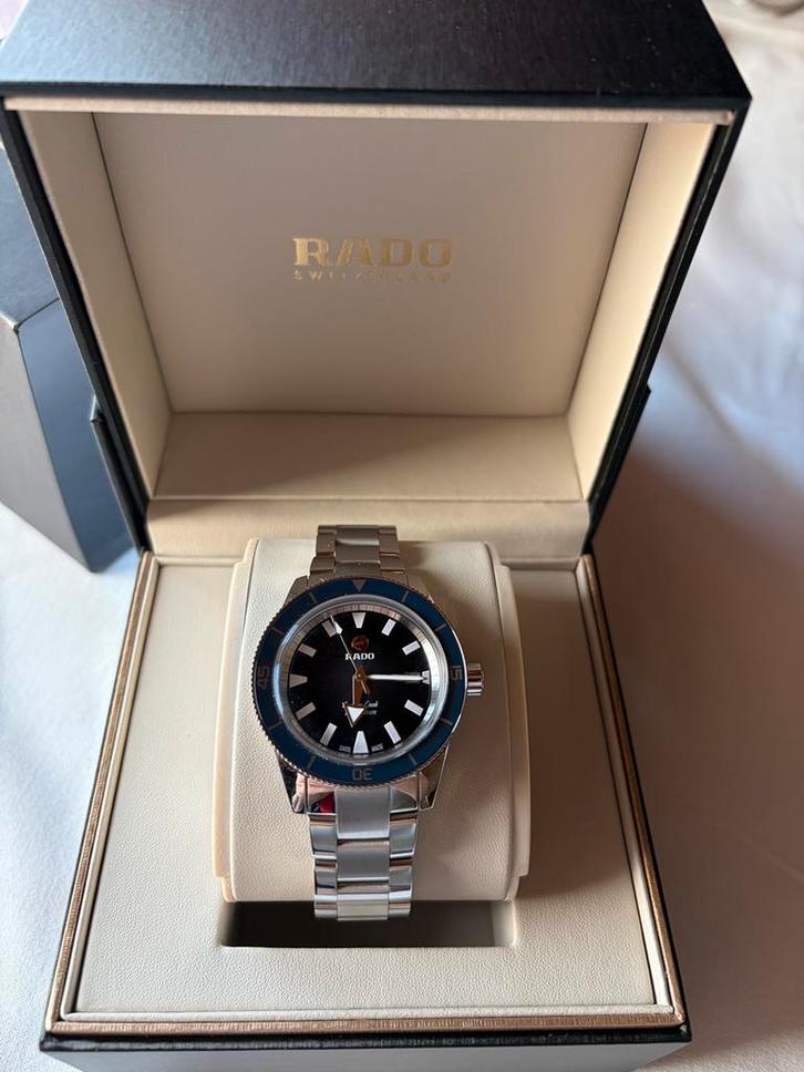 Montre Rado Captain Cook, Handtassen en Accessoires, Horloges | Heren, Nieuw, Polshorloge, Overige merken, Staal, Staal, Ophalen