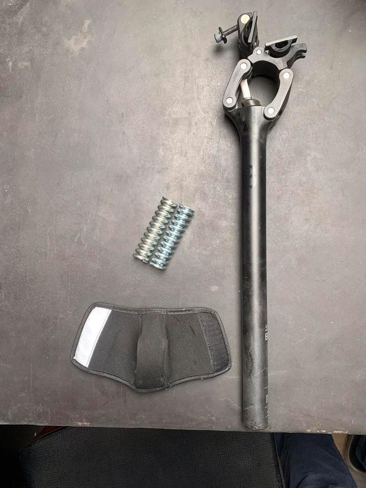 ComfortPost BBB-zadelpen met veren, Fietsen en Brommers, Fietsaccessoires | Overige Fietsaccessoires, Gebruikt, Ophalen of Verzenden