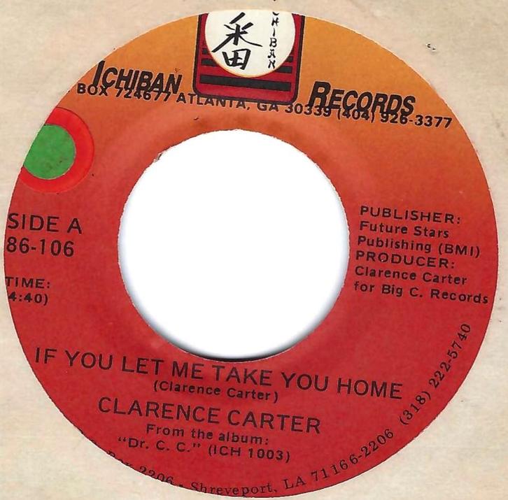 Northern soul 45: Clarence Carter "If You Let Me Take You, CD & DVD, Vinyles Singles, Utilisé, Single, R&B et Soul, 7 pouces, Enlèvement ou Envoi