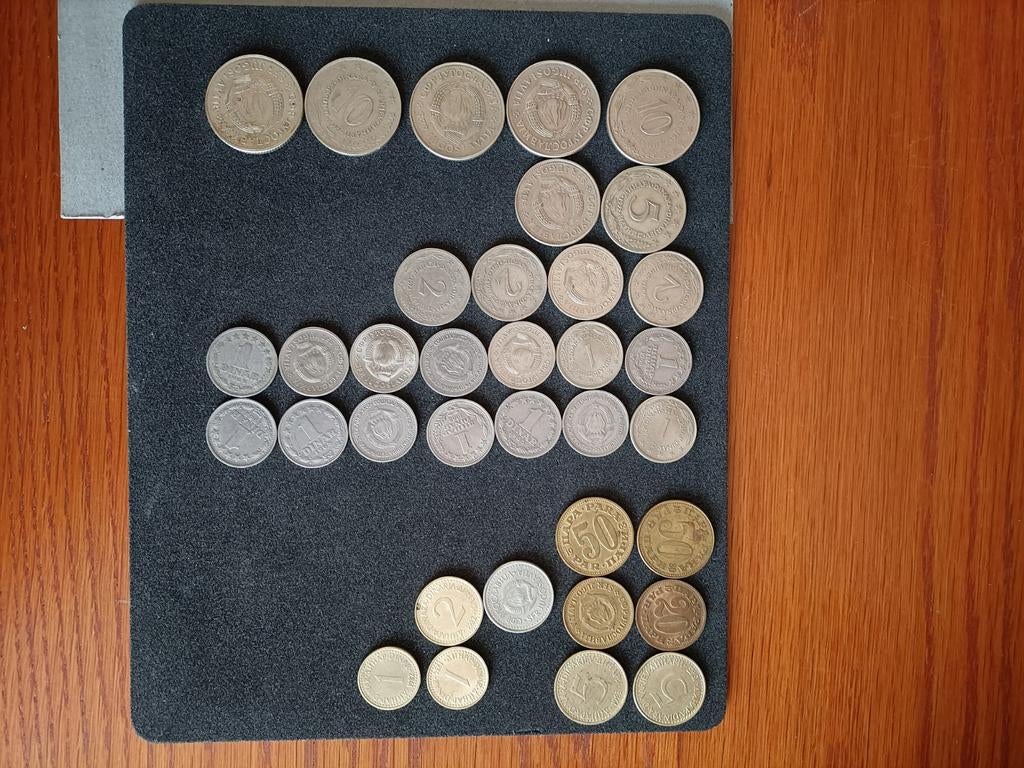 Monnaies yougoslaves, Enlèvement