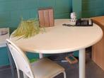 Eettafel wit met bijpassende stoelen, Enlèvement, Utilisé, 4 à 6 chaises