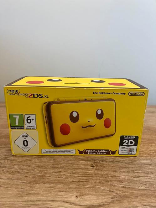 New Nintendo 2DS XL Pikachu Edition, Games en Spelcomputers, Games | Nintendo 2DS en 3DS, Zo goed als nieuw, Ophalen