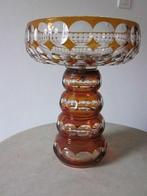 Fruit bowl Grande coupe compotier cristal Belgique 1900, Antiquités & Art, Enlèvement ou Envoi
