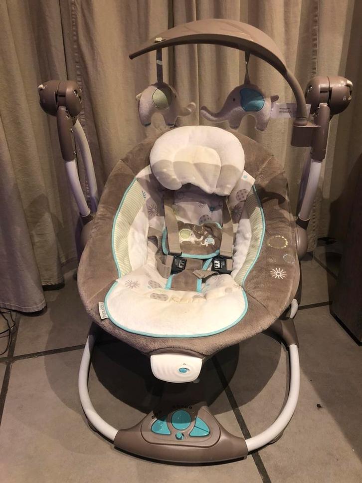 Ingenuity ConvertMe Swing-2-Seat, draagbare babyschommel, Kinderen en Baby's, Wipstoeltjes, Zo goed als nieuw, Schommelstoel, Overige merken