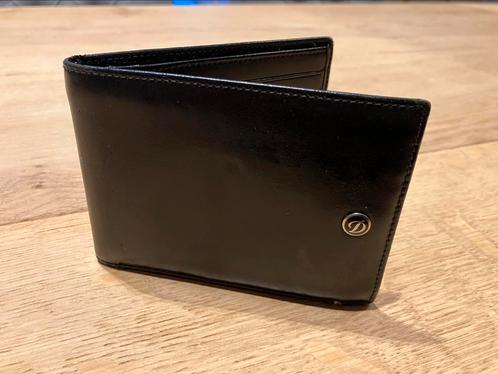 Portefeuille ST Dupont in Zwart Kalfsleder, Handtassen en Accessoires, Portemonnees, Zo goed als nieuw, Zwart, Ophalen of Verzenden