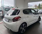 Peugeot 208 110CH GT LINE CARPLAY DISTRIB OK GAR 12M, Auto's, Gebruikt, 1199 cc, Wit, Bedrijf