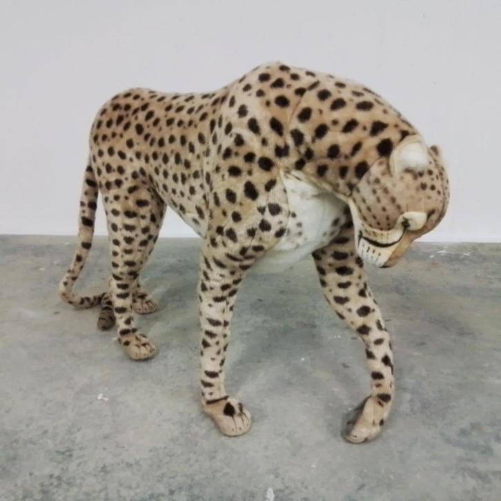 Cheetah Knuffel 125 cm, Hansa Creations, Kinderen en Baby's, Speelgoed | Knuffels en Pluche, Zo goed als nieuw, Overige typen