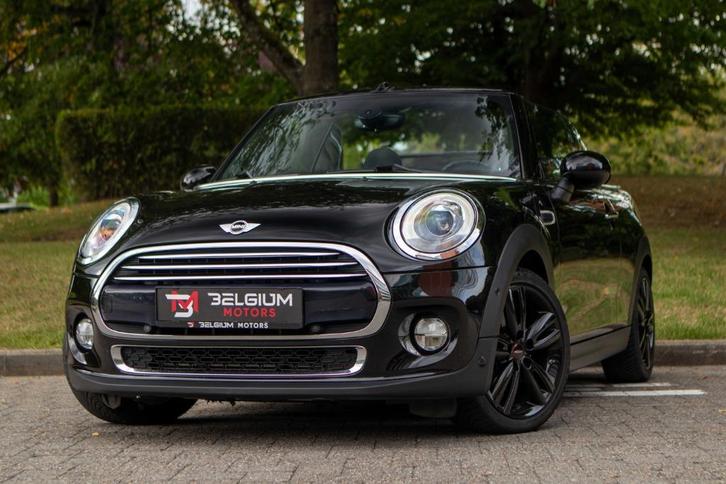 MINI Cooper Cabrio - Full zwart - Zonder sleutel - H&K - PDC, Auto's, Mini, Bedrijf, Te koop, Cabrio, ABS, Adaptieve lichten, Airbags