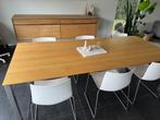 Tafel240/100 + 6stoelen, Huis en Inrichting, Kasten | Dressoirs, Ophalen, Gebruikt, Eikenhout, Met deur(en)