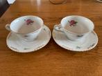 2 tasjes en ondertasjes, Antiek en Kunst, Antiek | Servies compleet, Ophalen