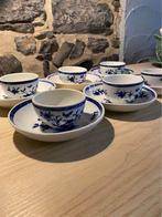 Suite de 6 pochons porcelaine de Tournai, Antiquités & Art, Antiquités | Porcelaine