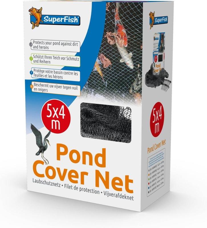 SuperFish Pond Cover Net 5x4 meter, Tuin en Terras, Vijver-toebehoren, Nieuw, Vijverfolie, Ophalen of Verzenden