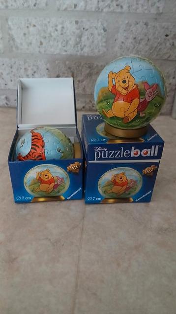 2x puzzelbal Winnie the pooh 60 stukjes beschikbaar voor biedingen