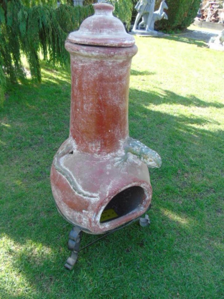 Mexicaans komfoor met hagedis, bbq, nieuwe terrasverwarmer, Tuin en Terras, Terrasverwarmers, Nieuw, Vloer, Ophalen of Verzenden