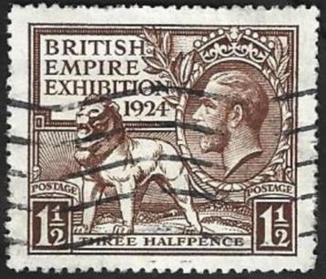 1  Postzegel Groot-Brittannië 1924 Wembley tentoonstelling beschikbaar voor biedingen