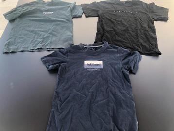 3 Jack&Jones t-shirts (maat 152): mooie staat beschikbaar voor biedingen