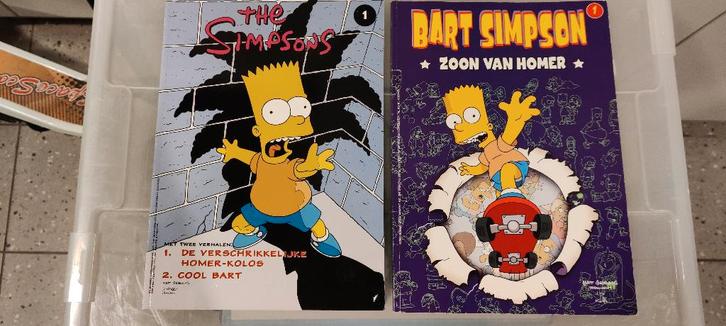 The Simpsons 1 met 2 verhalen+Bart Simpson 1- Zoon van Homer, Boeken, Stripverhalen, Zo goed als nieuw, Meerdere stripboeken, Ophalen