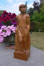 Jan Mees, Mandenmaker., Antiek en Kunst, Kunst | Beelden en Houtsnijwerken, Ophalen of Verzenden