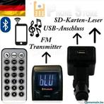 Transmetteur FM Allumé-cigare Lecteur Carte SD USB  Bluetoot, Enlèvement, Neuf