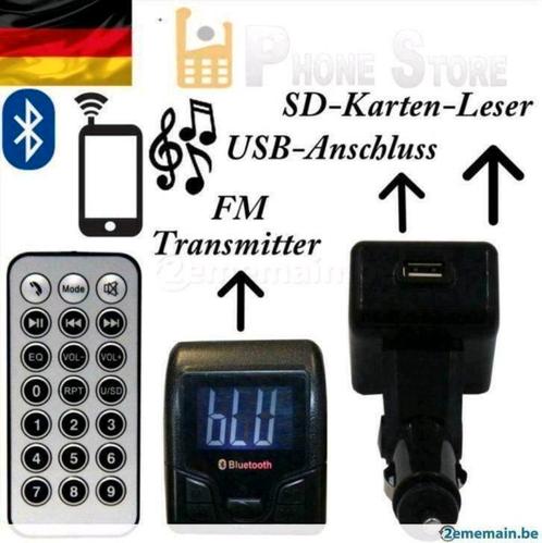 Transmetteur FM pour Voiture, MP3, Lecteur Audio 2x USB, Bluetooth