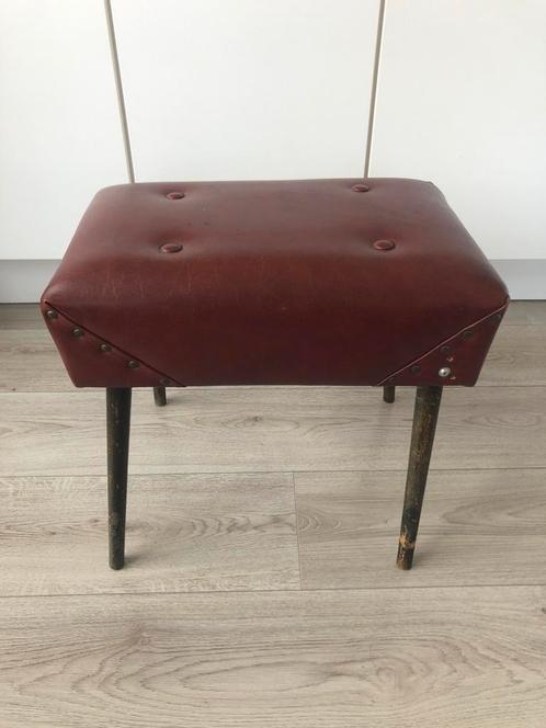 Bank • fauteuil • skai • vintage • leer, Antiek en Kunst, Antiek | Meubels | Stoelen en Sofa's, Ophalen