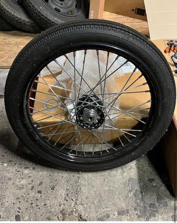 Harley Davidson front 21 shinko black wheels with star hub