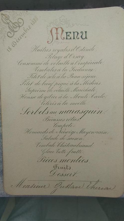 MENU1888, Collections, Marques & Objets publicitaires, Utilisé, Ustensile, Enlèvement