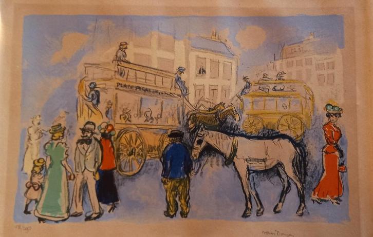 Kees Van Dongen - Place Pigalle, Antiquités & Art, Art | Lithographies & Sérigraphies, Enlèvement ou Envoi