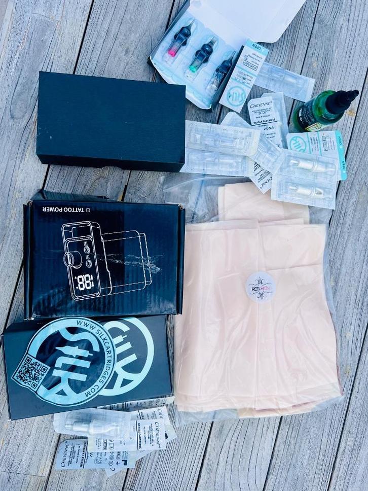 Tattookit voor starters, incl kwalitatieve nephuideb, Hobby en Vrije tijd, Overige Hobby en Vrije tijd, Gebruikt, Ophalen