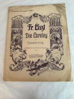 Liszt: Die Loreley, Oude decoratieve partituur, Muziek en Instrumenten, Gebruikt, Klassiek, Ophalen of Verzenden, Artiest of Componist