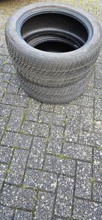 2 pneus d'hiver Continental Wintercontact 245/45 R18 100 V, Véhicule de tourisme, Enlèvement, Utilisé, Pneus hiver