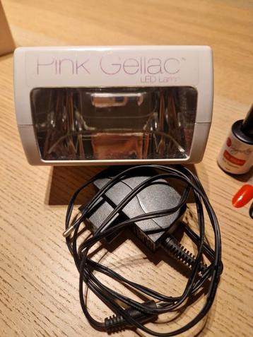 Lot de 14 couleurs gel + lampe UV Pink Gellac, Enlèvement ou Envoi, Utilisé, Noir