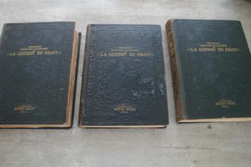 1914 HISTOIRE ILLUSTREE DE LA GUERRE DU DROIT (3 VOLUMES) beschikbaar voor biedingen