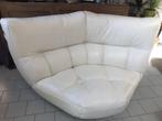 Salon Cuir blanc Château D’Ax, Huis en Inrichting, Ophalen, Gebruikt, Leer, Moderne