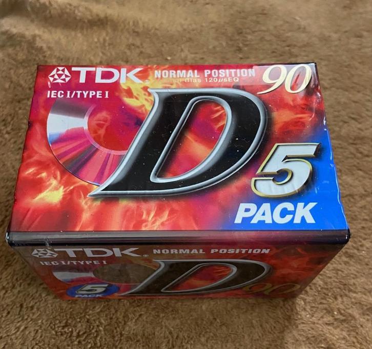 TDK 90 Type I-cassette, Cd's en Dvd's, Cassettebandjes, Nieuw in verpakking, Onbespeeld, Overige genres, Ophalen of Verzenden