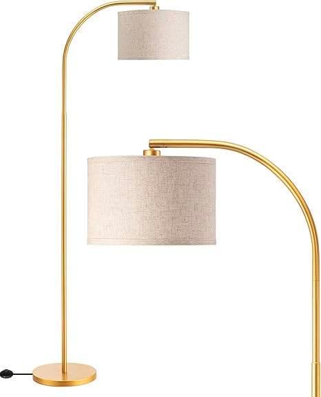 Lampadaire doré | lampe à arc | LIVRAISON GRATUITE, Maison & Meubles, Lampes | Lampadaires, Neuf, 150 à 200 cm, Métal, Envoi