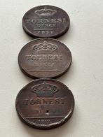 3 verschillende 10 Tornesi Italië 1819,1825,1857, Ophalen, Italië, Losse munt