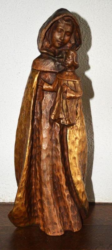 Terracotta Maria beeld 34 cm