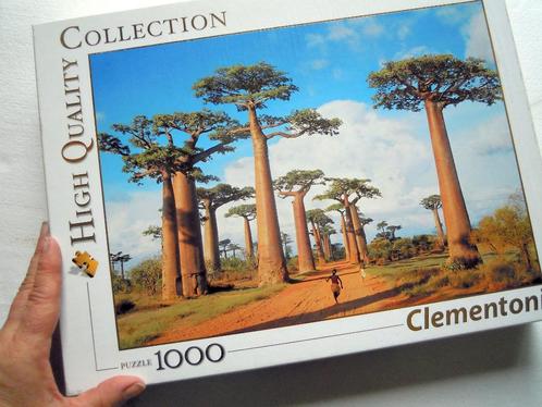 Puzzel met baobabs - 1000 stuks, Hobby en Vrije tijd, Denksport en Puzzels, Zo goed als nieuw, Legpuzzel, 500 t/m 1500 stukjes