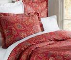 Pottery barn piper kingsize dekbedovertrek 2 shams Rich red, Huis en Inrichting, Dekbedovertrek, Tweepersoons, Ophalen of Verzenden