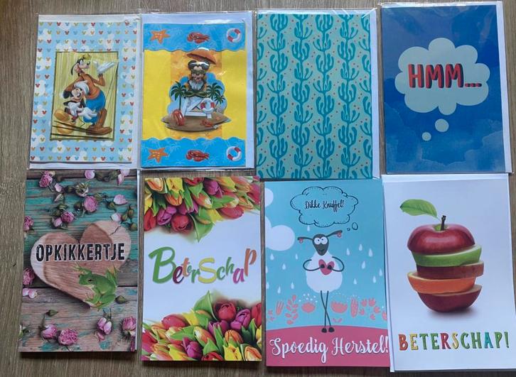 Beterschapskaartjes en Disney kaarten (oud), Diversen, Wenskaarten, Zo goed als nieuw, Ophalen of Verzenden