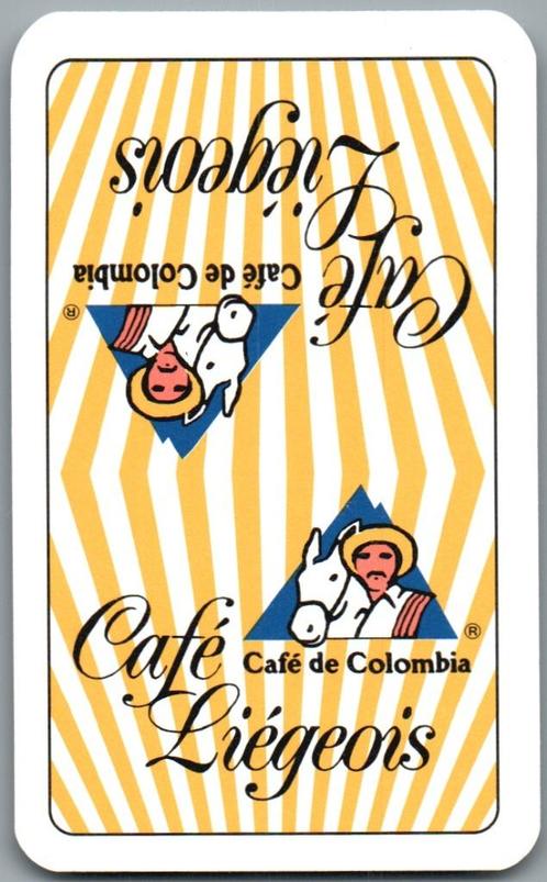 speelkaart - LK12787 - Café Liégeois, Verzamelen, Speelkaarten, Jokers en Kwartetten, Zo goed als nieuw, Speelkaart(en), Verzenden