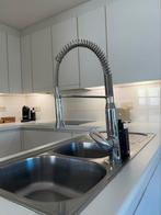 Dubbele wasbak, uitneembare kraan + elektrische boiler 15l, Ophalen, Zo goed als nieuw