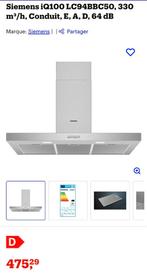 Hotte décorative SIEMENS 90cm inox., Enlèvement, Neuf