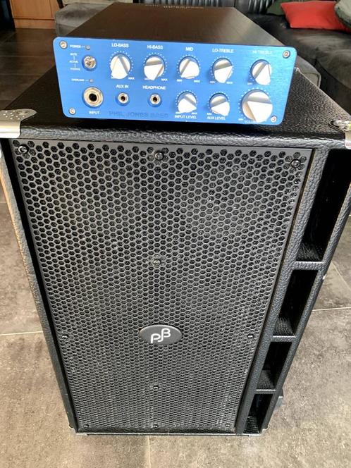 Phil Jones Bass full stack set bas versterker, Muziek en Instrumenten, Versterkers | Bas en Gitaar, Gebruikt, Basgitaar, 100 watt of meer