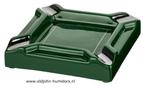 SAB10 CASETI MERK SIGAAR ASBAK 20 CM GROEN KERAMIEK, Verzenden, Nieuw, Asbak