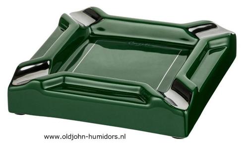SAB10 CASETI MERK SIGAAR ASBAK 20 CM GROEN KERAMIEK, Verzamelen, Rookartikelen, Aanstekers en Luciferdoosjes, Nieuw, Asbak, Verzenden