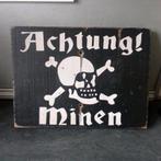 Lot 2 Duitse tekenen uit de Tweede Wereldoorlog: ACHTUNG MIN, Verzamelen, Militaria | Tweede Wereldoorlog, Verzenden